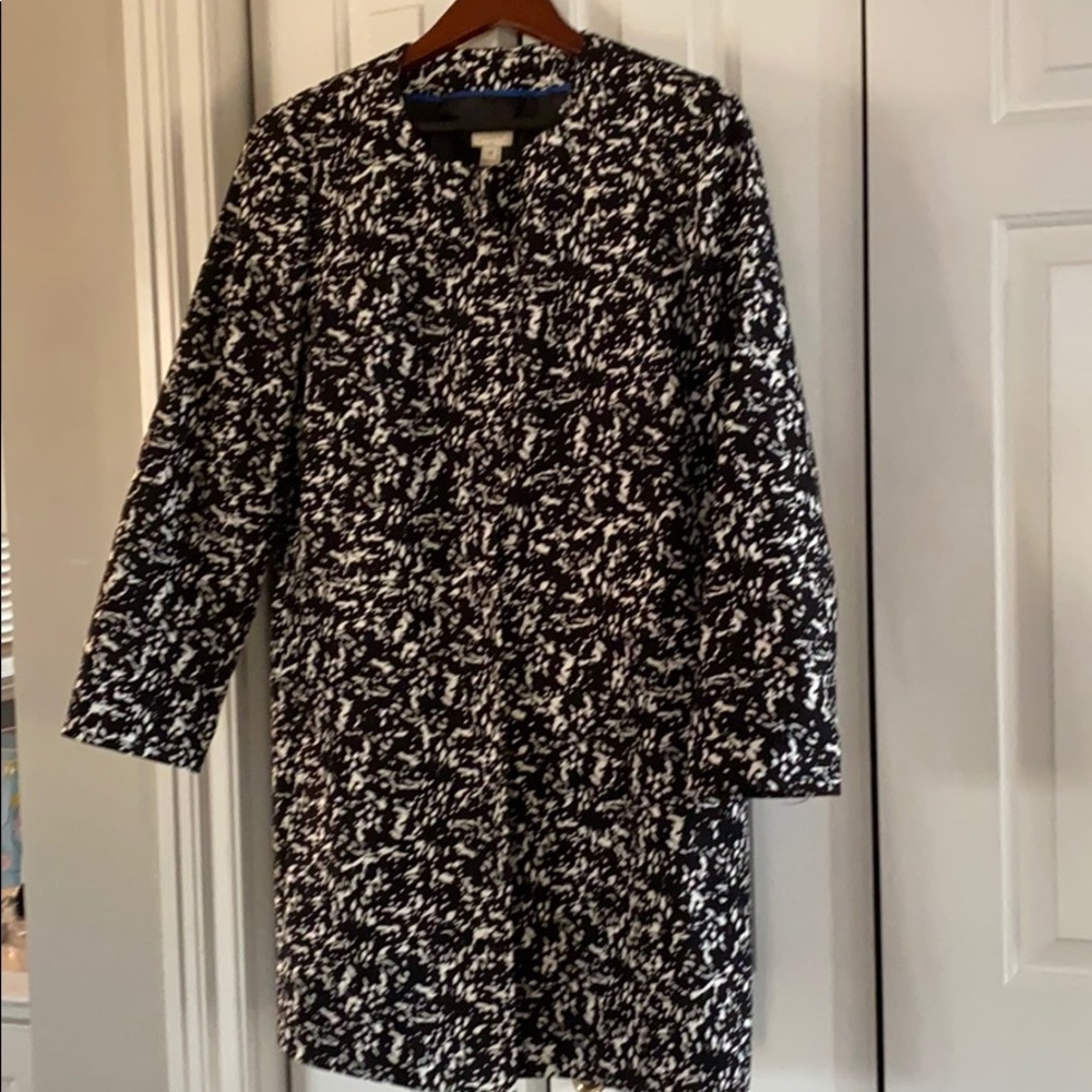J Crew Black and White Jacket Spring Jacket
